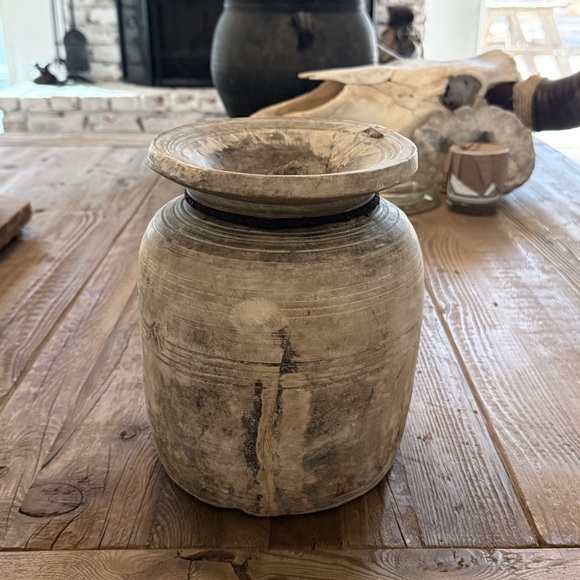 Vintage Wood Vessel - Picture 4 of 6